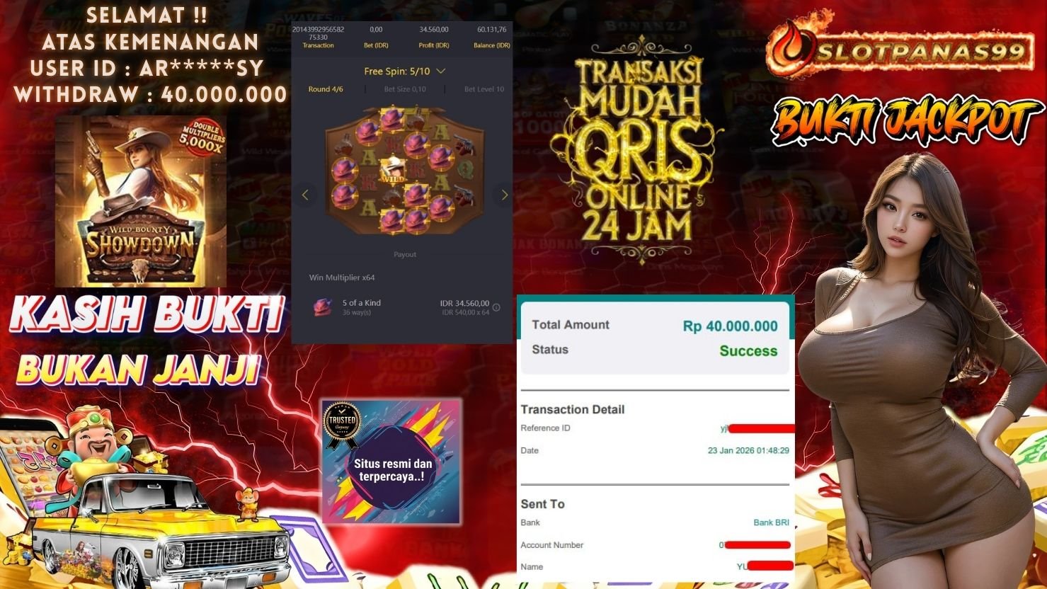SLOTPANAS99 JACKPOT SLOT WILD BOUNTY SHOWDOWN